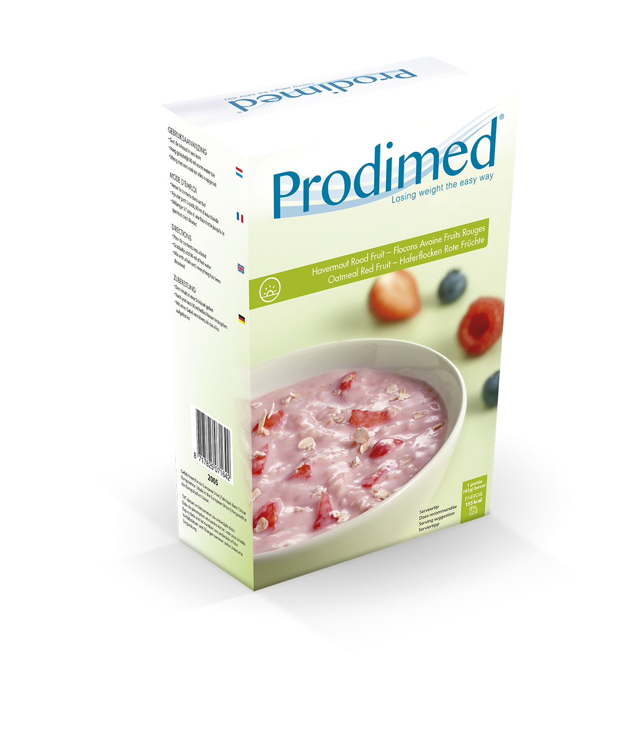 Prodimed Pirosgyümölcsös zabpehely